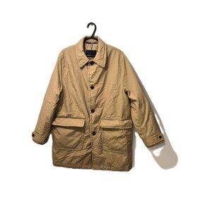 Tommy Hilfiger Barn Chore Coat Tan Quilted Lining Primaloft S Workwear Classic